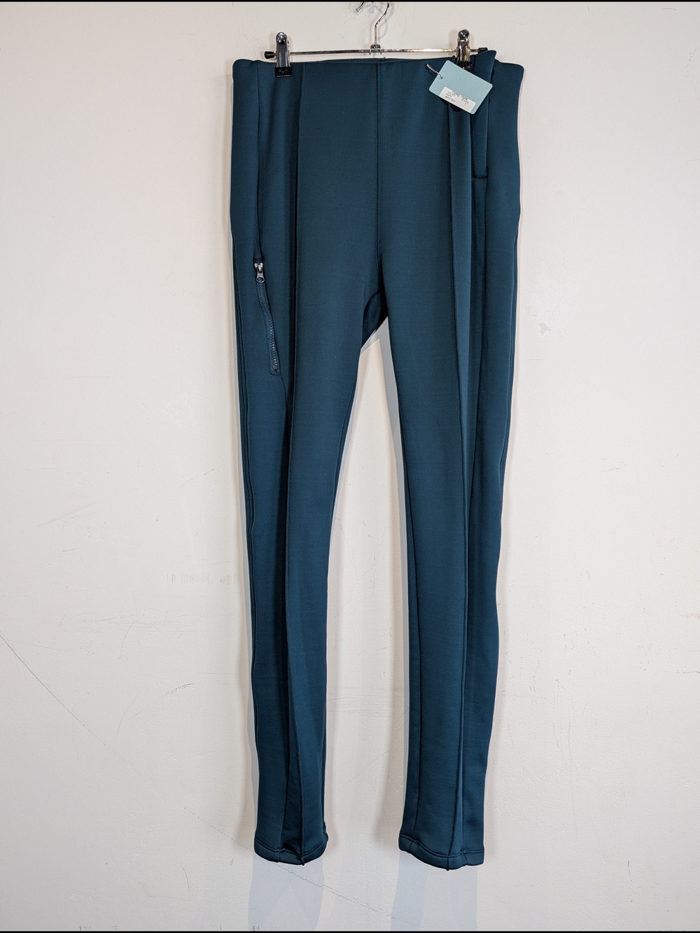 Swiss Tech Athletic Insulated Leggings in Teal, Size M